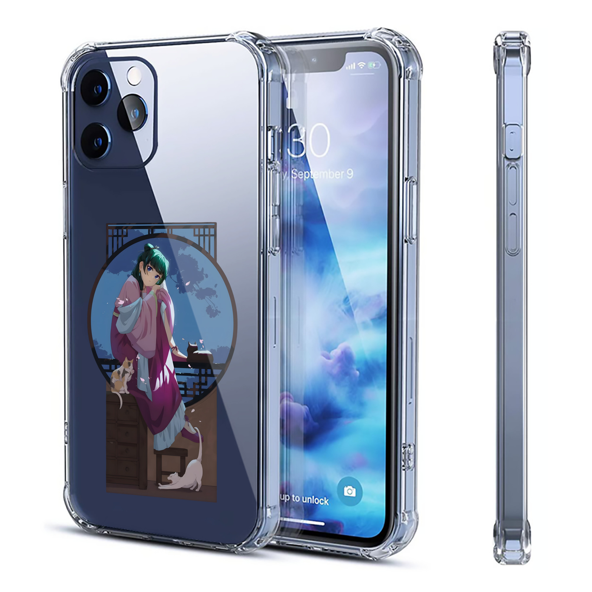 （画像用） 薬屋のひとりごと The Apothecary Diaries 【iPhone 12シリーズ対応】透明スマホケース（クリアソフトケース）